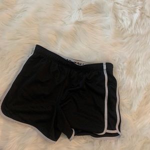 Black athletic shorts